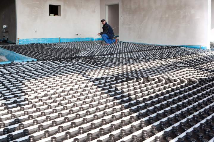 Installation de plancher chauffant Damgan